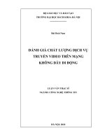 Đánh giá chất lượng dịch vụ truyền video trên mạng không dây di động