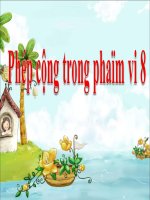 Bài giảng Chuyên đề Toán lớp 1 - bài Phép cộng trong phạm vi 8