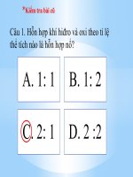 Tiết 49. Điều chế hidro-phản ứng thế