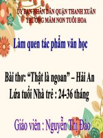Làm quen văn học : Bài thơ 