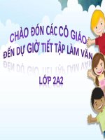 Bài giảng Chuyên đề Tập làm văn lớp 2 - Tuan 10 Ke ve nguoi than