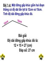 Toán - Tuần 21 - Bài: Luyện tập