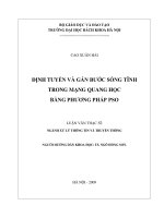 Định tuyến và gán bước sóng tĩnh trong mạng quang học bằng phương pháp PSO