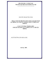 Thuật toán di truyền song song giải bài toán lộ trình vận chuyển với hạn chế về thời gian VRPTW