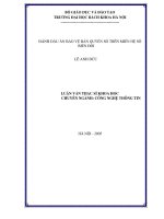 Đánh dấu ẩn bảo vệ bản quyền số trên miền hệ số đã biến đổi
