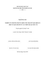 Nghiên cứu phương pháp tự động thu nhận dữ liệu bệnh án điện tử dạng Dicom từ các thiết bị tạo ảnh y tế