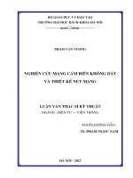 Nghiên cứu mạng cảm biến không dây và thiết kế nút mạng