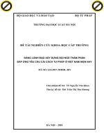 Đảng lãnh đạo xây dựng đội ngũ thẩm phán đáp ứng yêu cầu cải cách tư pháp ở việt nam hiện nay  