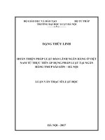 Hoàn thiện pháp luật bảo lãnh ngân hàng ở Việt Nam từ thực tiễn áp dụng pháp luật tại Ngân hàng TMCP Sài Gòn - Hà Nội