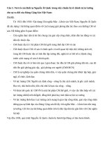 15 CÂU HỎI  ĐÁP môn ĐƯỜNG LỐI CÁCH MẠNG của ĐCSVN _ SOẠN RIÊNG CHO NGÀNH Y DƯỢC