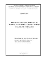 Đặc đIểm ngôn ngữ trong hộI thoạI đàm phán kinh doanh trong tiếng anh và tiếng việt