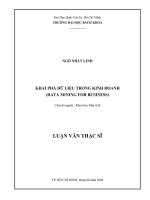 Khai phá dữ liệu trong kinh doanh (data mining for business)  