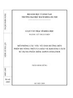 Mô phỏng các yếu tố ảnh hưởng đến phép đo tổng trở của bảo vệ khoảng cách sử dụng phần mềm Aspen Oneliner