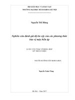 Nghiên cứu đánh giá độ tin cậy của các phương thức bảo vệ máy biến áp