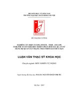 Nghiên cứu hiện tượng Finite Time Escape ở hệ phi tuyến khi điều khiển phản hồi đầu ra có sử dụng bộ quan sát trạng thái thời gian hữu hạn