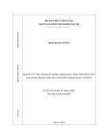 Nghiên cứu xây dựng hệ thống nhận dạng tiếng nói tiếng việt sử dụng trong tổng đài chăm sóc khách hàng tự động