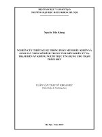 Nghiên cứu thiết kế hệ thống phần mềm điều khiển và giám sát theo mô hình trung tâm điều khiển từ xa trạm biến áp không người trực ứng dụng cho trạm Trôi 110kv