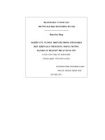 Nghiên cứu và phát triển hệ thống thí nghiệm điều khiển quá trình dùng trong trường Đại học sư phạm kỹ thuật Hưng Yên
