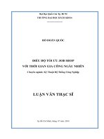 Điều độ tối ưu jobshop với thời gian gia công ngẫu nhiên  