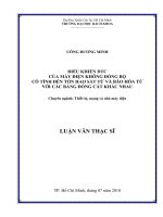 Điều khiển dtc của máy điện không đồng bộ có tính đến tổn hao sắt từ và bão hòa từ với các bảng đóng cắt khác nhau  