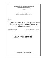 Phân tích ứng xử của nền đất yếu được xử lý bằng bơm hút chân không tại nhà máy điện cà mau  