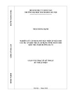 Nghiên cứu áp dụng pin mặt trời áp mái cho các dự án khu nhà ở Áp dụng tính toán cho khu nhà nghỉ dưỡng Ba Vì