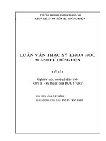 Nghiên cứu một số đặc tính kinh tế kỹ thuật của ĐDK 110 kV