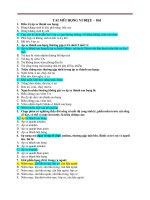 400 CÂU TRẮC NGHIỆM môn TAI MŨI HỌNG _ NGÀNH Y (có đáp án FULL)