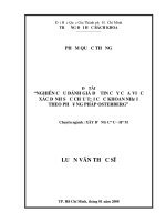 Nghiên cứu đánh giá độ tin cậy của việc xác định sức chịu tải cọc khoan nhồi theo phương pháp osterberg  