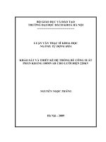 Khảo sát và thiết kế hệ thống bù công suất phản kháng 100MVAR cho lưới điện 220kV