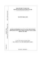 Đánh giá mô hình vật lý của tòa nhà sử dụng trong bài toán tối ưu sử dụng năng lượng trong tòa nhà