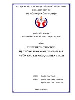 Hệ Thống Điều Khiển tưới Tự Động Cho Vườn Rau Thông Minh