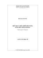 Hiển thị và điều khiển đối tượng bằng điện thoại di động  