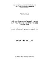 Điều khiển định hướng từ thông máy phát điện gió không đồng bộ nguồn kép  