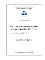 Điều khiển mobile robot dùng thị giác máy tính  