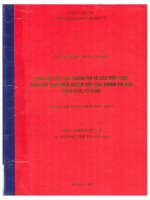 Nhu cầu tiếp cận thông tin và các điều kiện bảo đảm thực hiện quyền tiếp cận thông tin của công dân, tổ chức  