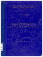 Những vấn đề pháp lý về quyền thừa kế quyền sử dụng đất 
