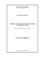 Nghiên cứu thu nhận chế phẩm enzyme từ nội tạng cá tra  