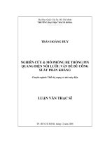 Nghiên cứu  mô phỏng hệ thống pin quang điện nối lưới  vấn đề bù công suất phản kháng  