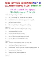 2000 CÂU TỔNG HỢP TRẮC NGHIỆM môn MÔ PHÔI CỦA NHIỀU TRƯỜNG Y LỚN _ có đáp án