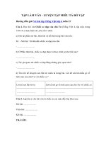 Tải Giải vở bài tập Tiếng Việt lớp 4 tuần 15 - Luyện tập miêu tả đồ vật - Giải sách bài tập Tiếng Việt 4 tuần 15: Tập làm văn