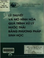 Lý thuyết và mô hình hóa quá trình xử lý nước thải bằng phương pháp sinh học  nguyễn xuân nguyên, phạm hồng hải 