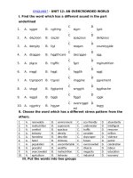 Tải Bài tập tiếng Anh lớp 7 chương trình mới Unit 12: An overcrowded world - Bài tập tiếng Anh lớp 7 thí điểm Unit 12