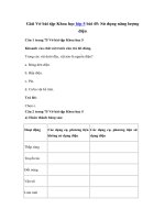 Tải Giải Vở bài tập Khoa học 5 bài 45: Sử dụng năng lượng điện - Giải sách bài tập Khoa học lớp 5 tập 2