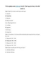 Tải Trắc nghiệm Lịch sử 6 bài 8 - Thời nguyên thủy trên đất nước ta