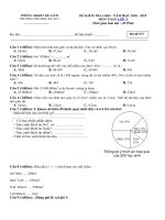 Tải Đề thi giữa học kì 2 môn Toán lớp 5 trường Tiểu học Kế An, Sóc Trăng năm 2018 - 2019 - Đề kiểm tra giữa học kì 2 môn Toán lớp 5 có đáp án