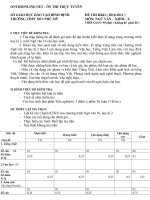 Download Đề và đáp án kiểm tra cuối kỳ 2 môn Ngữ văn lớp 10