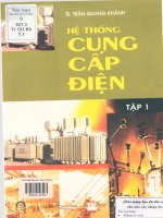 Hệ thống cung cấp điện  tập 1  trần quang khánh 