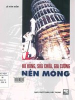 Hư hỏng, sửa chữa, gia cường nền móng  lê văn kiểm 