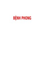 BỆNH PHONG _ BỆNH HỌC (chữ nhìn biến dạng do dùng Font VNI-Times, tải về xem bình thường)